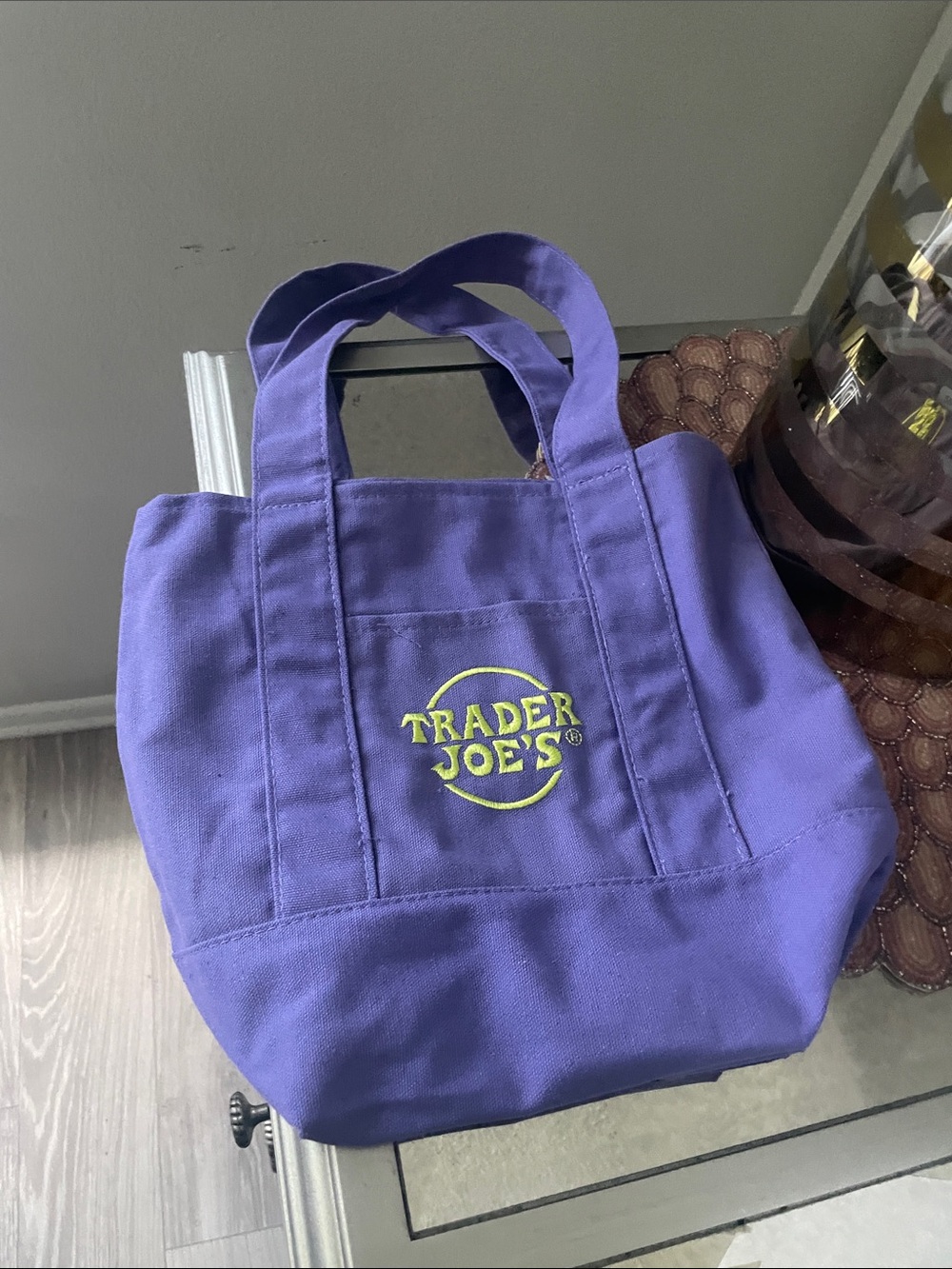 Purple Canvas Tote Bag